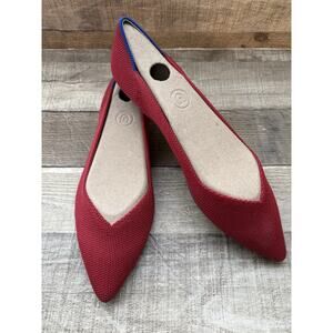 Rothy's Women’s Textured The Point Slip On Casual Flats Red Size 7